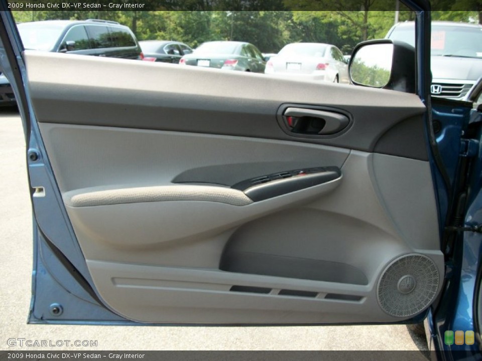 Gray Interior Door Panel for the 2009 Honda Civic DX-VP Sedan #50376033