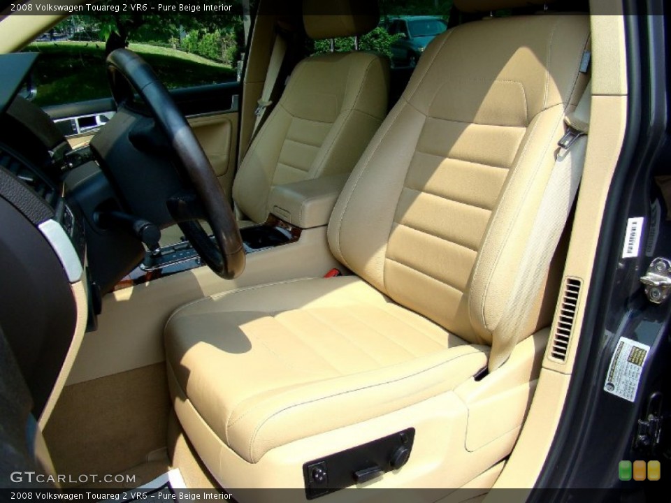 Pure Beige Interior Photo for the 2008 Volkswagen Touareg 2 VR6 #50376996