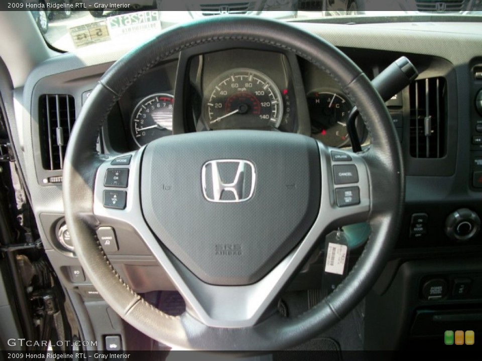 Gray Interior Steering Wheel for the 2009 Honda Ridgeline RTL #50377316