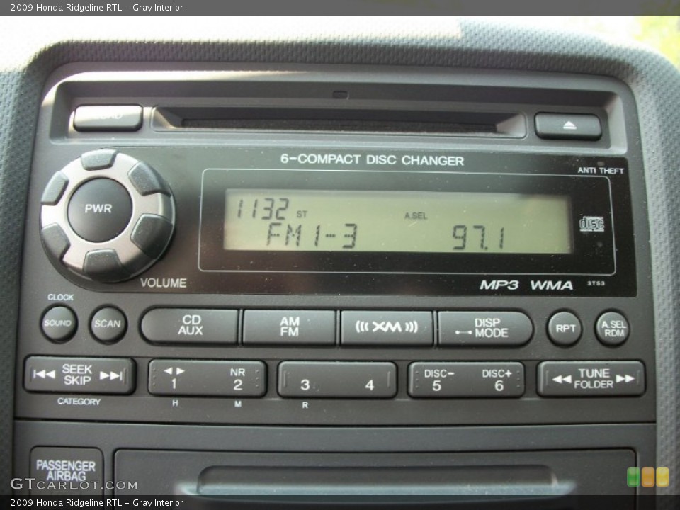 Gray Interior Controls for the 2009 Honda Ridgeline RTL #50377340