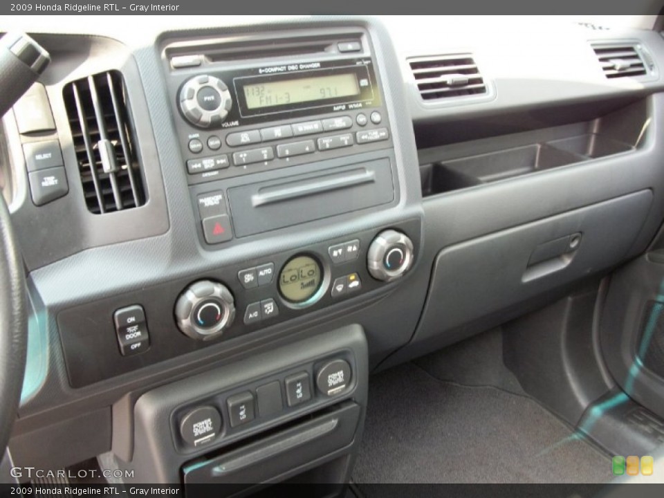 Gray Interior Controls for the 2009 Honda Ridgeline RTL #50377349