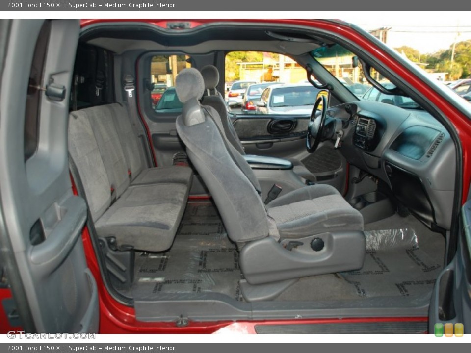 Medium Graphite Interior Photo for the 2001 Ford F150 XLT SuperCab #50379097