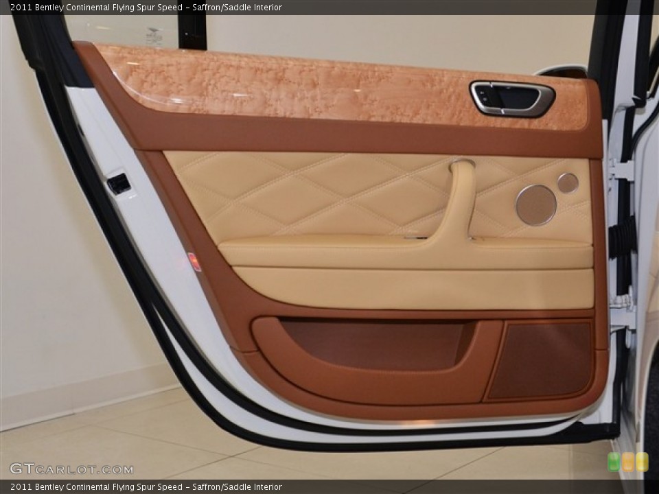 Saffron/Saddle Interior Door Panel for the 2011 Bentley Continental Flying Spur Speed #50381256