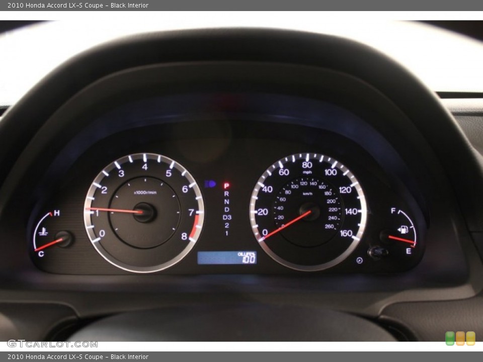 Black Interior Gauges for the 2010 Honda Accord LX-S Coupe #50383176