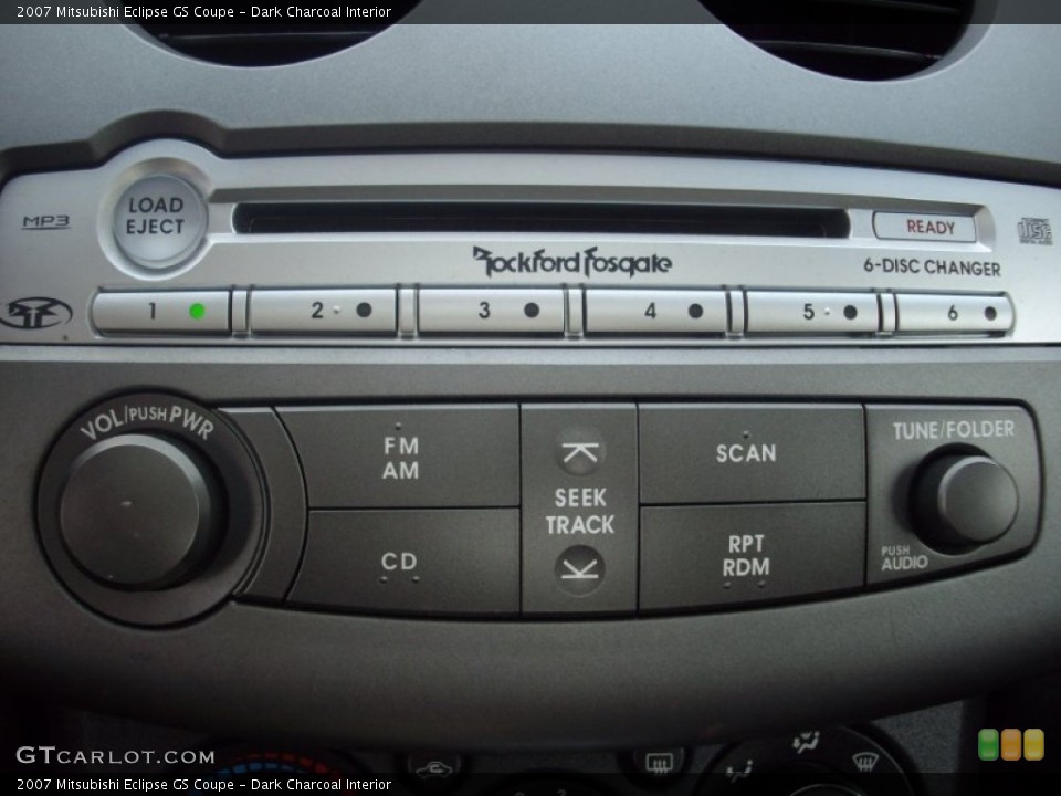 Dark Charcoal Interior Controls for the 2007 Mitsubishi Eclipse GS Coupe #50384828