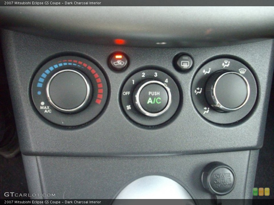 Dark Charcoal Interior Controls for the 2007 Mitsubishi Eclipse GS Coupe #50384841