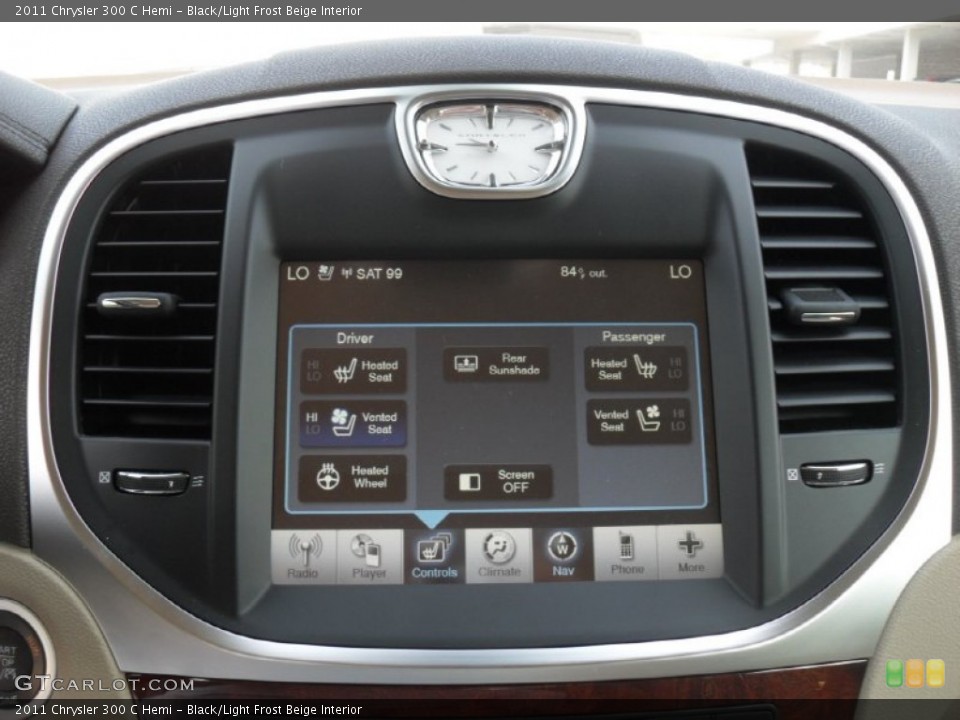 Black/Light Frost Beige Interior Controls for the 2011 Chrysler 300 C Hemi #50385982