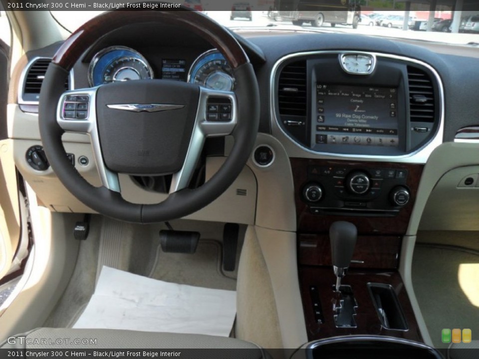 Black/Light Frost Beige Interior Dashboard for the 2011 Chrysler 300 C Hemi #50386053