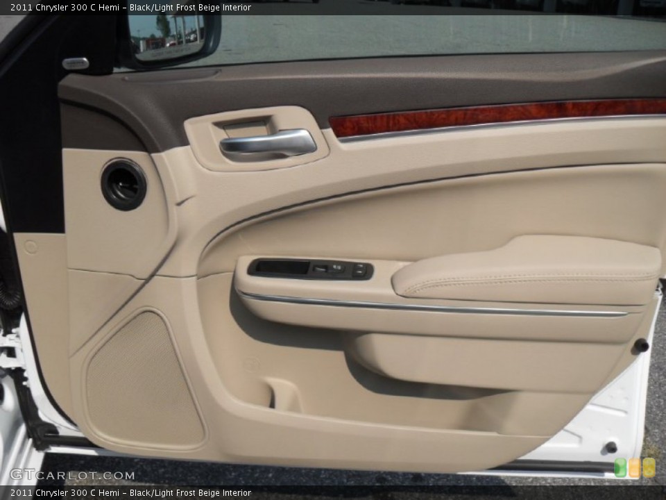 Black/Light Frost Beige Interior Door Panel for the 2011 Chrysler 300 C Hemi #50386140
