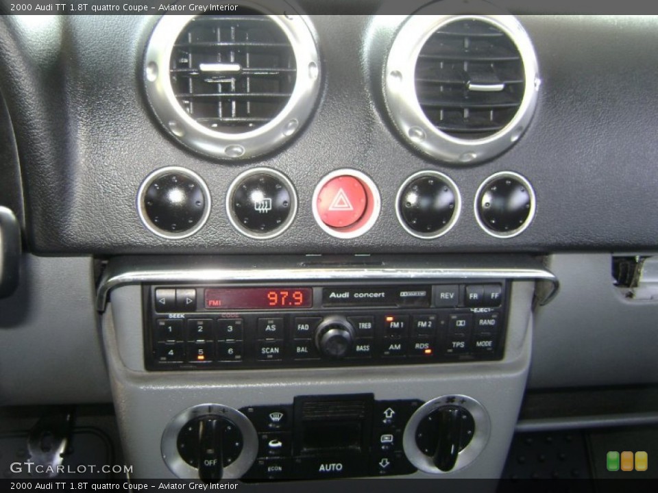 Aviator Grey Interior Controls for the 2000 Audi TT 1.8T quattro Coupe #50386842