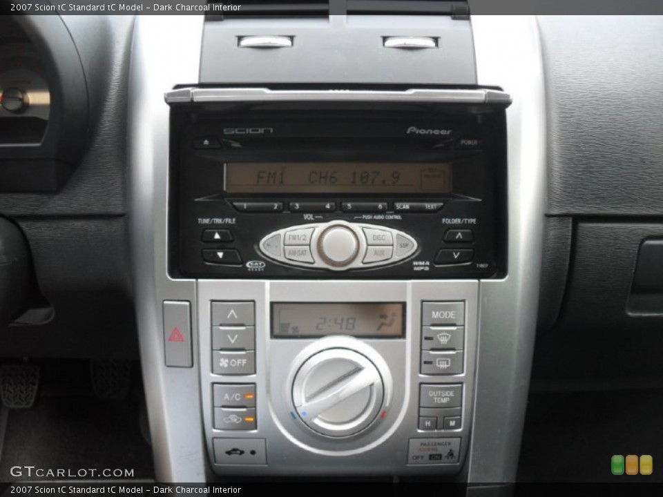 Dark Charcoal Interior Controls for the 2007 Scion tC  #50388750