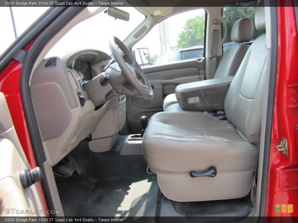 Taupe Interior Photo for the 2003 Dodge Ram 3500 ST Quad Cab 4x4 Dually #50389125