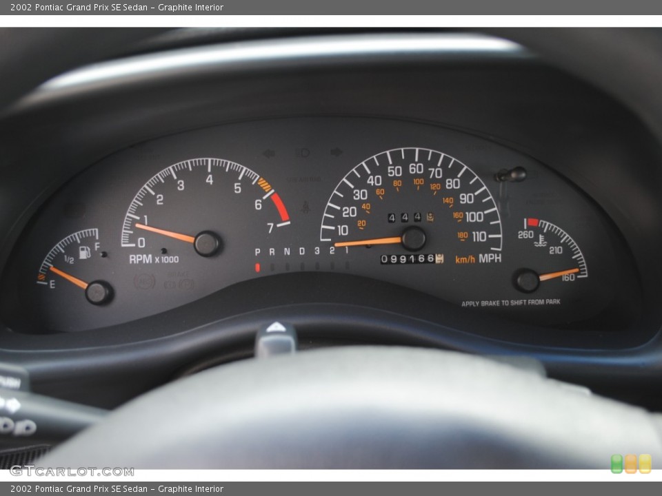 Graphite Interior Gauges for the 2002 Pontiac Grand Prix SE Sedan #50389251
