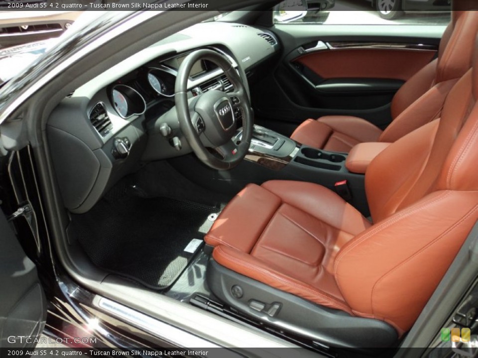 Tuscan Brown Silk Nappa Leather Interior Photo for the 2009 Audi S5 4.2 quattro #50389848