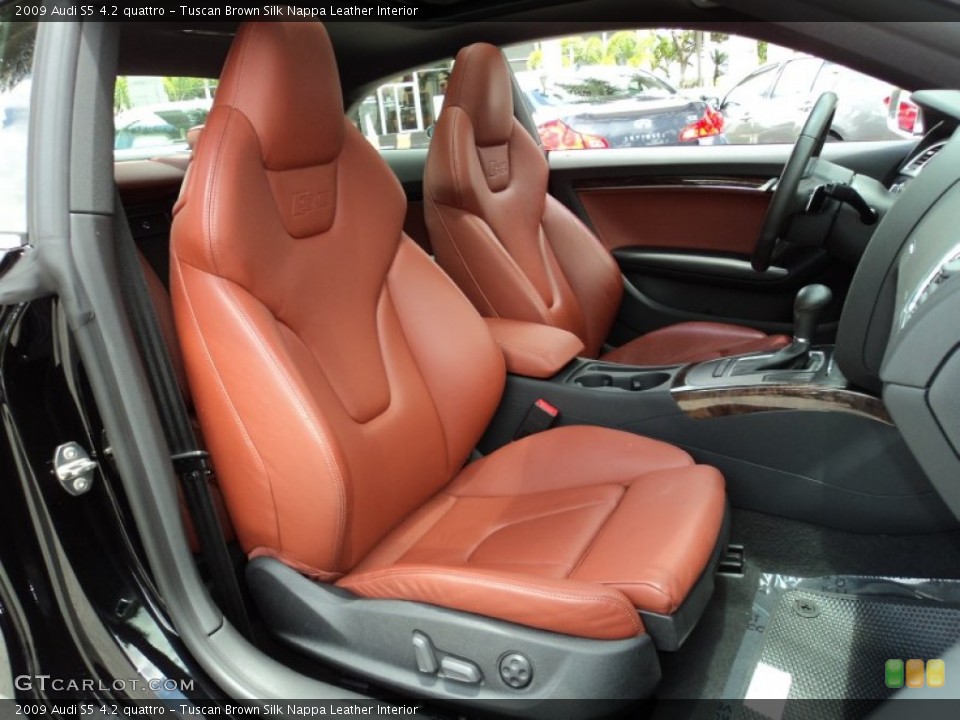 Tuscan Brown Silk Nappa Leather Interior Photo for the 2009 Audi S5 4.2 quattro #50389893