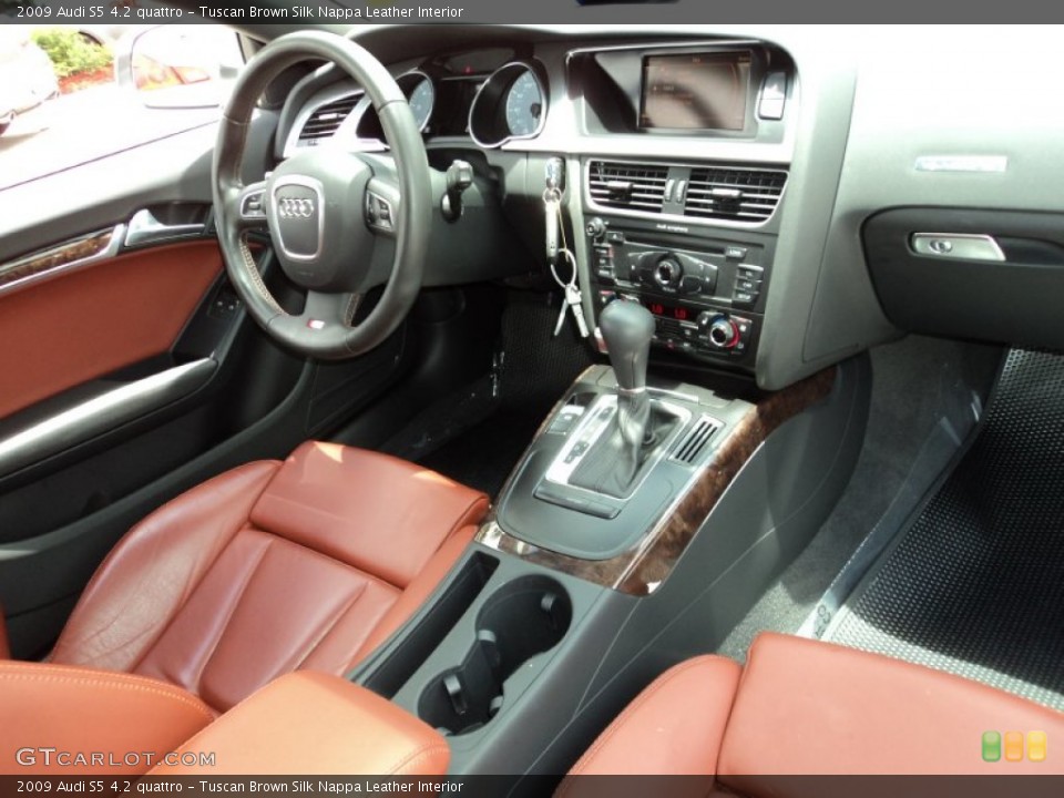 Tuscan Brown Silk Nappa Leather Interior Dashboard for the 2009 Audi S5 4.2 quattro #50389941