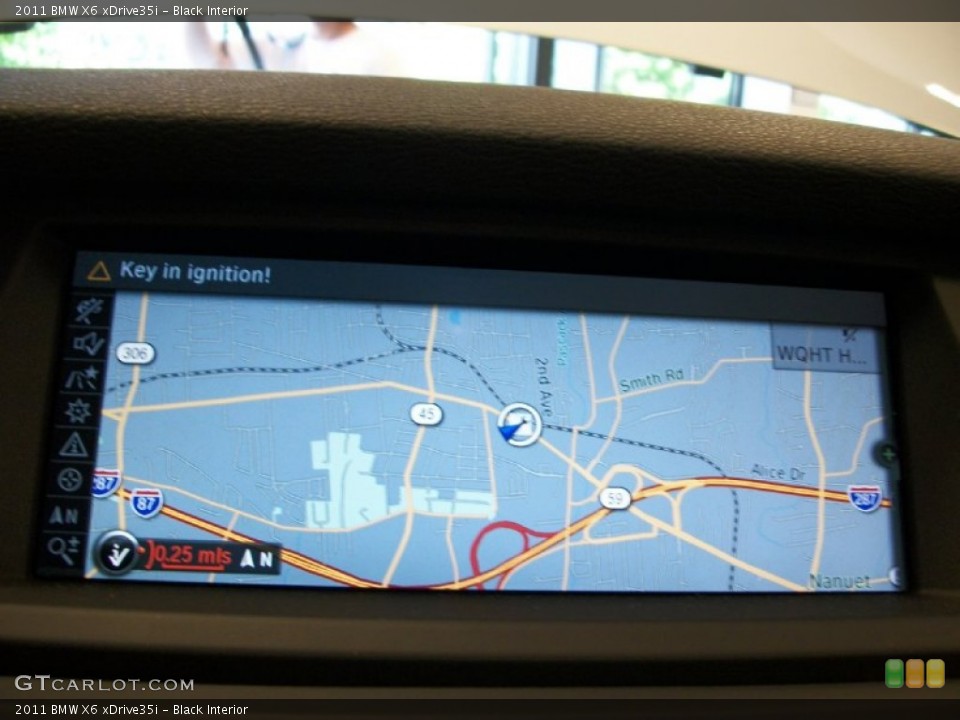 Black Interior Navigation for the 2011 BMW X6 xDrive35i #50389962