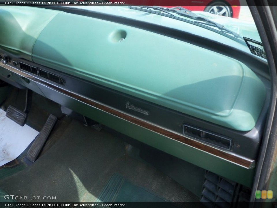Green Interior Dashboard for the 1977 Dodge D Series Truck D100 Club Cab Adventurer #50394099