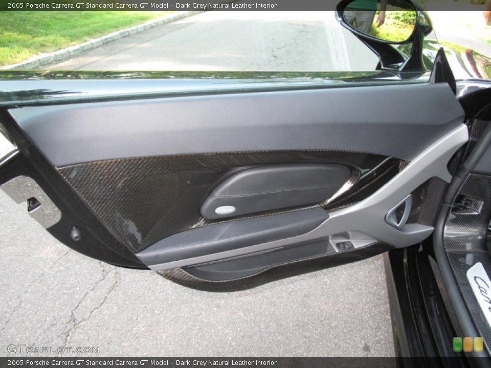 Dark Grey Natural Leather Interior Door Panel for the 2005 Porsche Carrera GT  #50395164