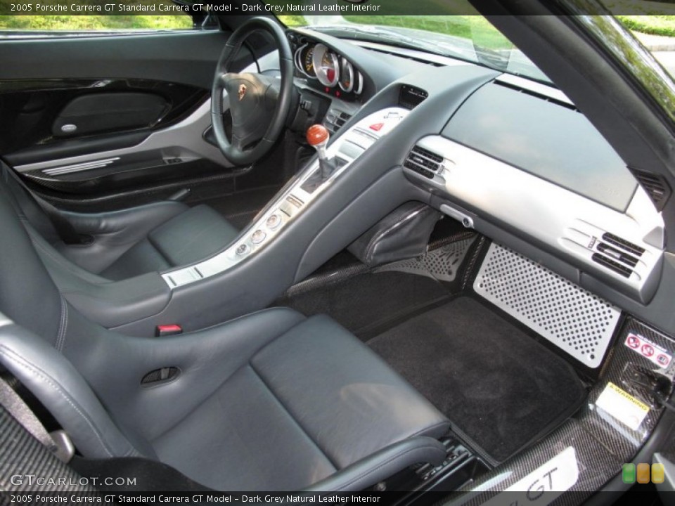 Dark Grey Natural Leather Interior Dashboard for the 2005 Porsche Carrera GT  #50395179