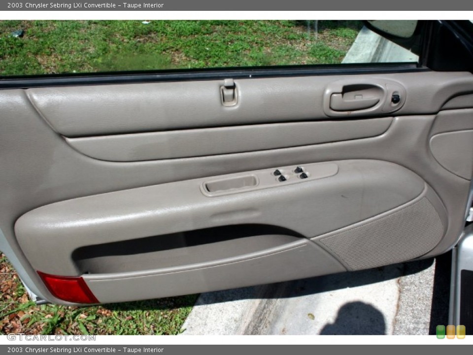 Taupe Interior Door Panel for the 2003 Chrysler Sebring LXi Convertible #50395650