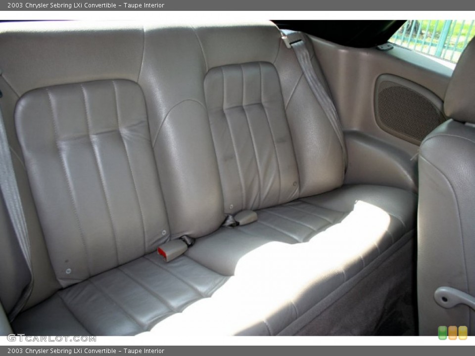 Taupe Interior Photo for the 2003 Chrysler Sebring LXi Convertible #50395887
