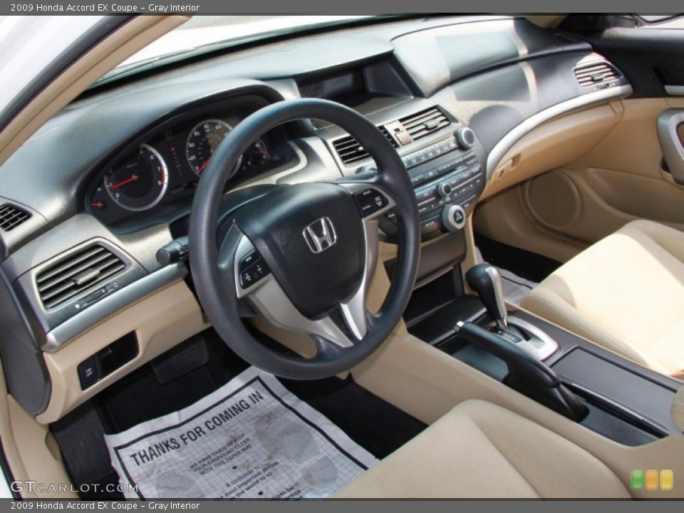 Gray Interior Prime Interior for the 2009 Honda Accord EX Coupe #50398686