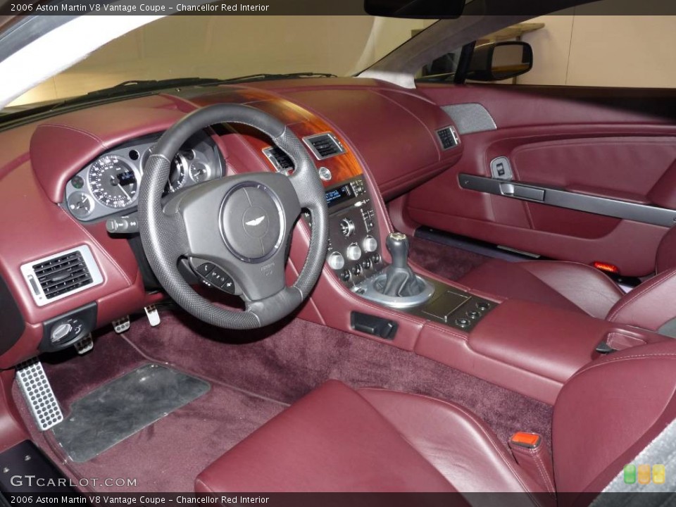Chancellor Red 2006 Aston Martin V8 Vantage Interiors