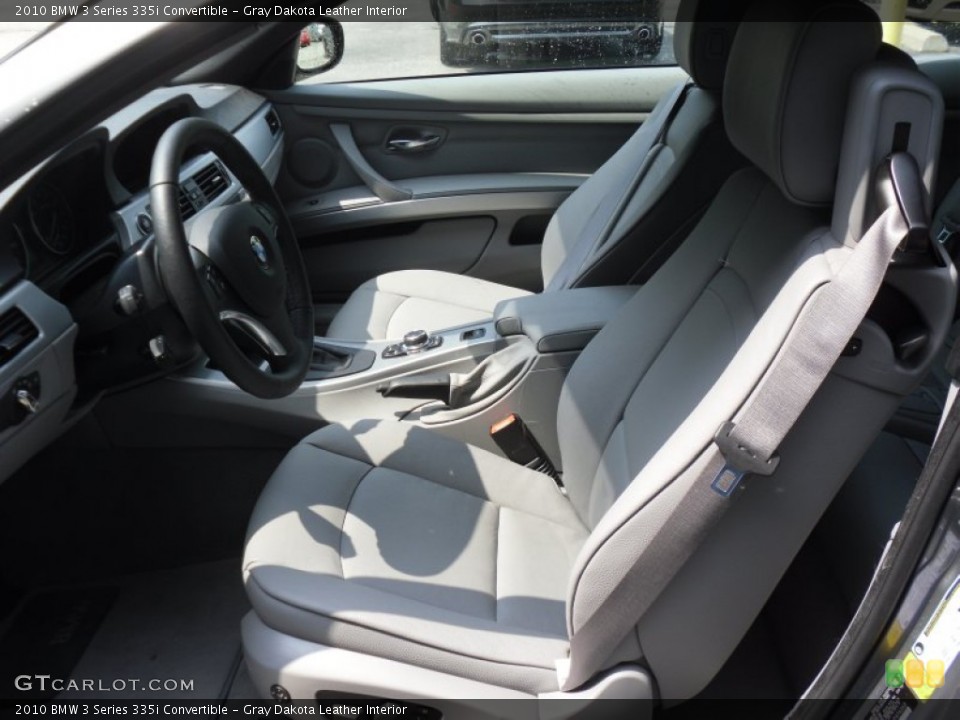 Gray Dakota Leather Interior Photo for the 2010 BMW 3 Series 335i Convertible #50399736