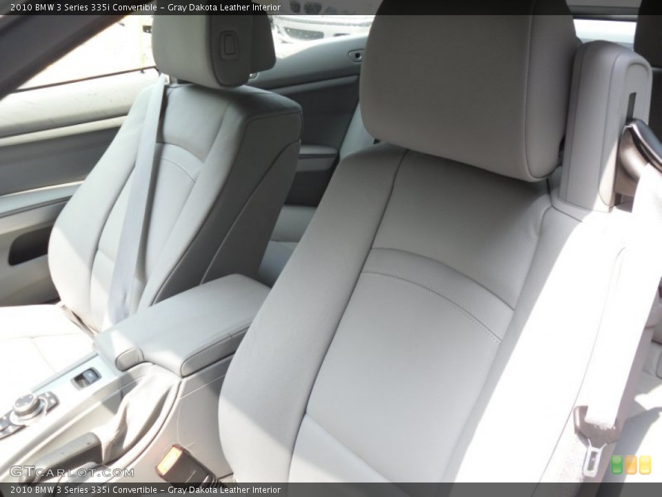 Gray Dakota Leather Interior Photo for the 2010 BMW 3 Series 335i Convertible #50399751
