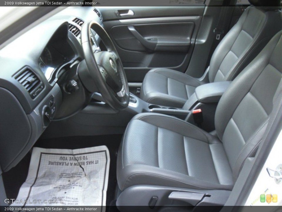 Anthracite Interior Photo for the 2009 Volkswagen Jetta TDI Sedan #50400204