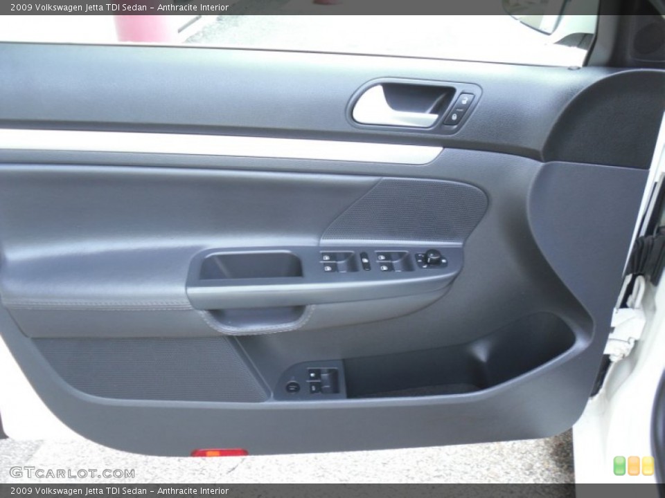 Anthracite Interior Door Panel for the 2009 Volkswagen Jetta TDI Sedan #50400237