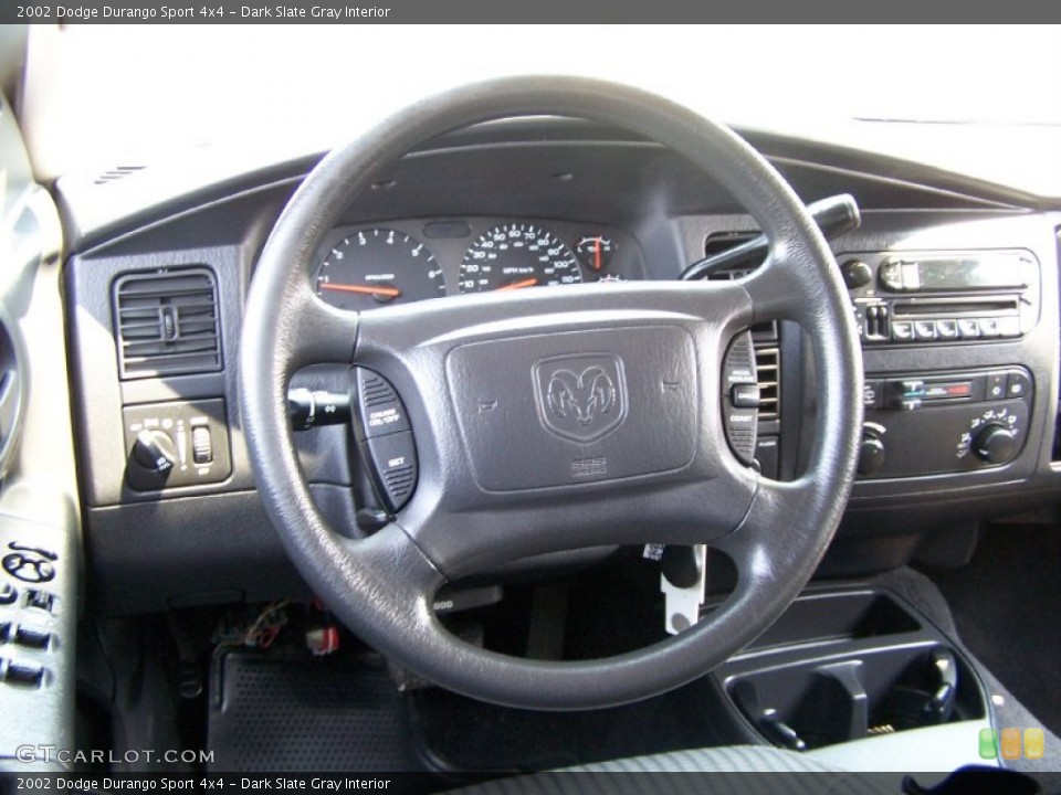 Dark Slate Gray Interior Steering Wheel for the 2002 Dodge Durango Sport 4x4 #50400333