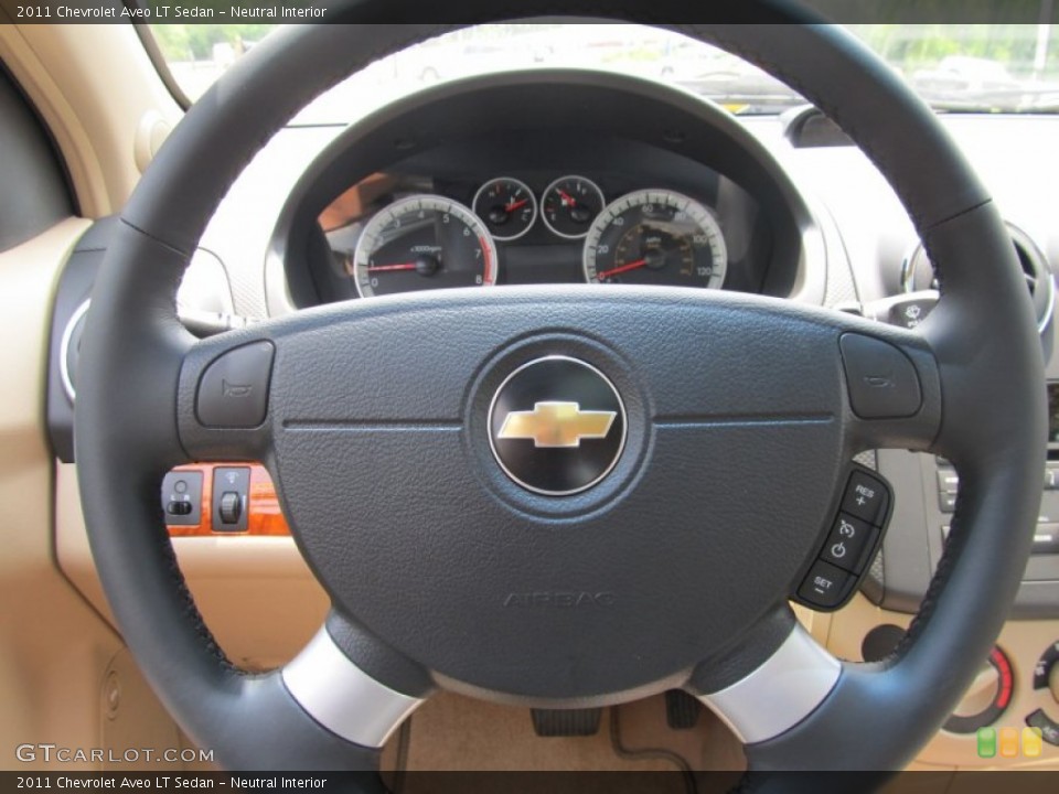 Neutral Interior Steering Wheel for the 2011 Chevrolet Aveo LT Sedan #50400378