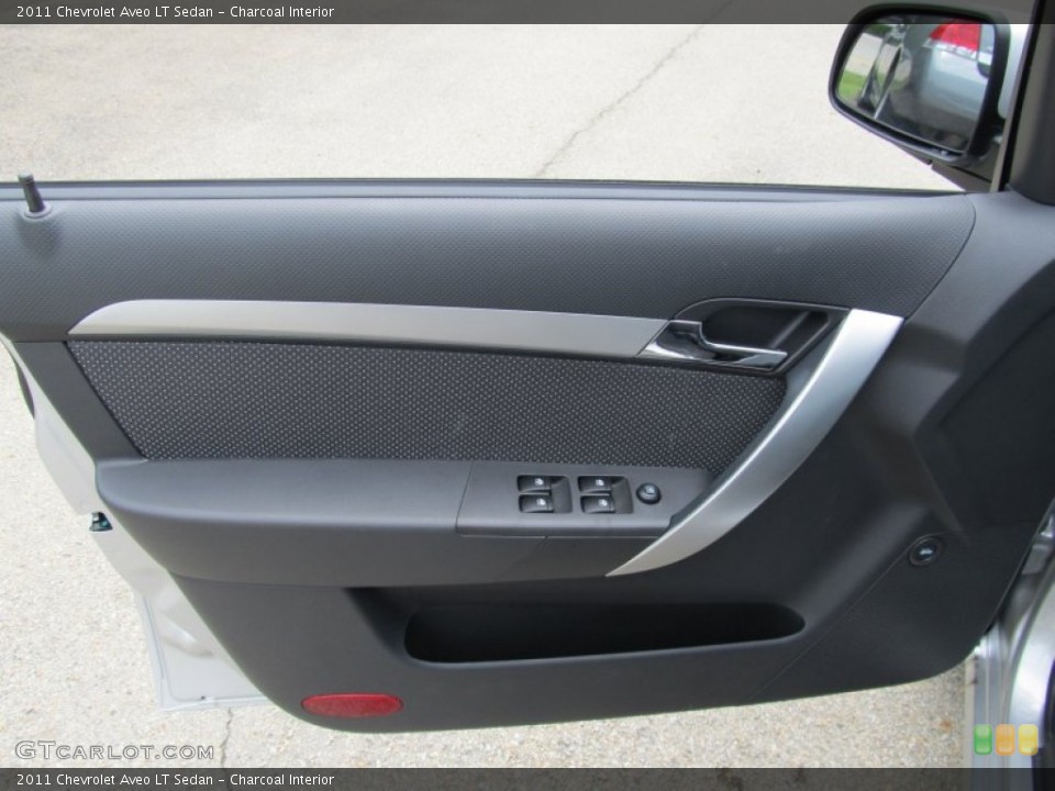 Charcoal Interior Door Panel for the 2011 Chevrolet Aveo LT Sedan #50400588