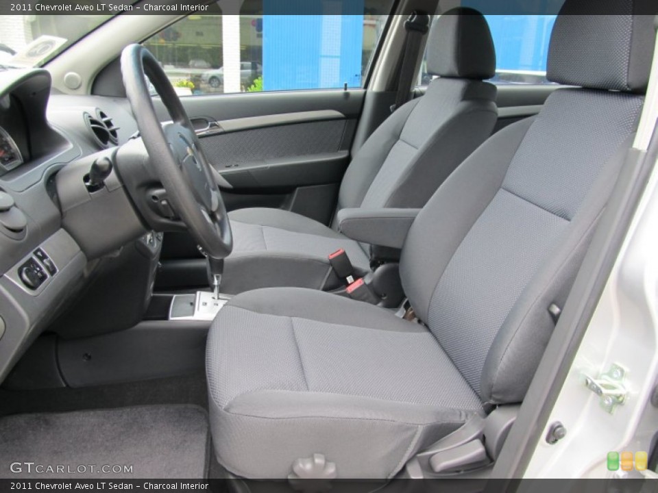 Charcoal Interior Photo for the 2011 Chevrolet Aveo LT Sedan #50400603