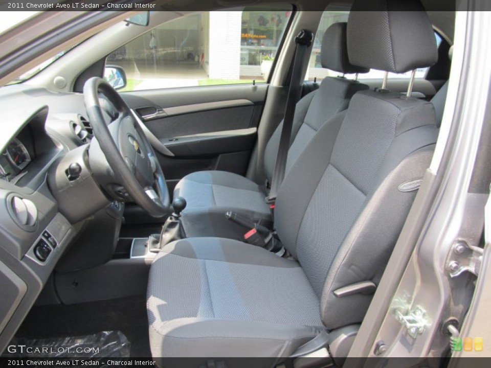 Charcoal Interior Photo for the 2011 Chevrolet Aveo LT Sedan #50400801