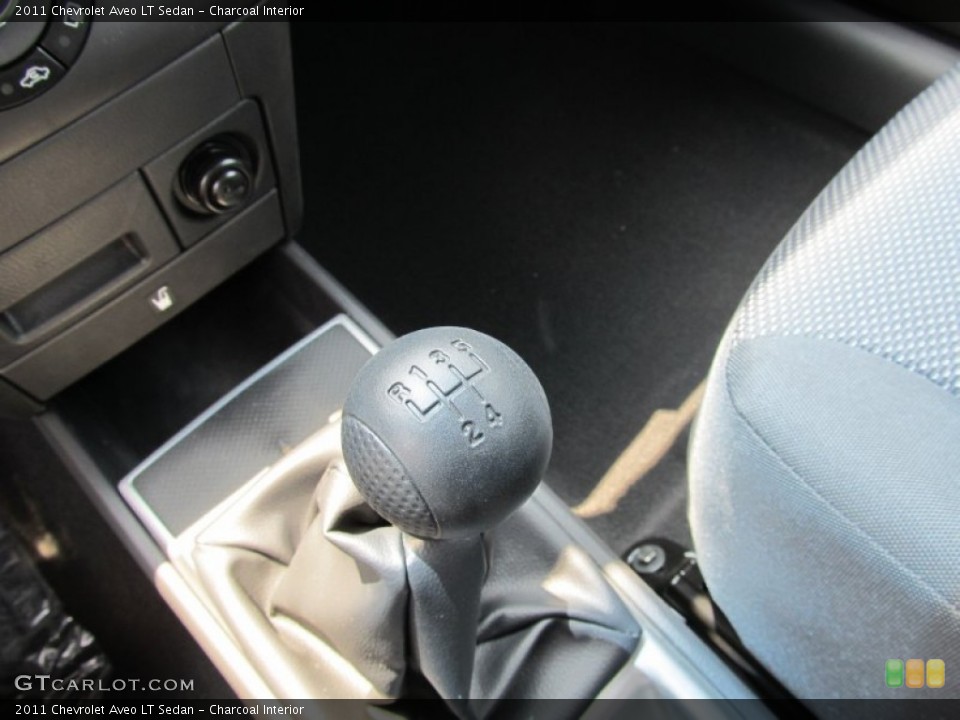 Charcoal Interior Transmission for the 2011 Chevrolet Aveo LT Sedan #50400864