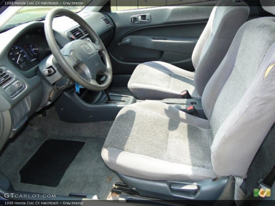 Gray Interior Photo for the 1998 Honda Civic CX Hatchback #50401687
