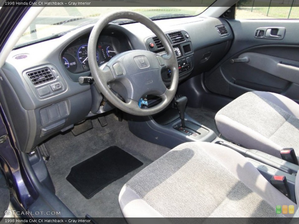 Gray Interior Photo for the 1998 Honda Civic CX Hatchback #50401702