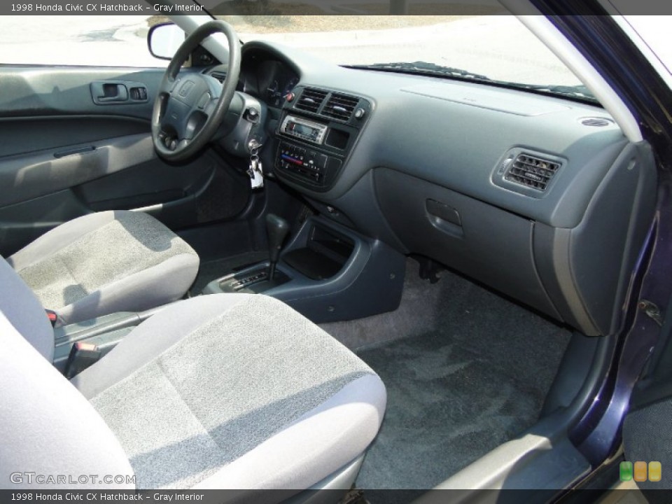 Gray Interior Photo for the 1998 Honda Civic CX Hatchback #50401813