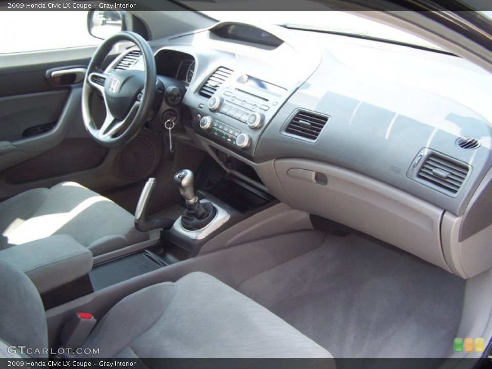 Gray Interior Photo for the 2009 Honda Civic LX Coupe #50401936
