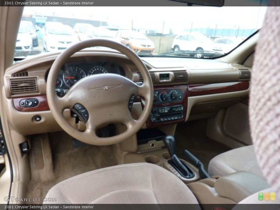 Sandstone Interior Photo for the 2001 Chrysler Sebring LX Sedan #50403700