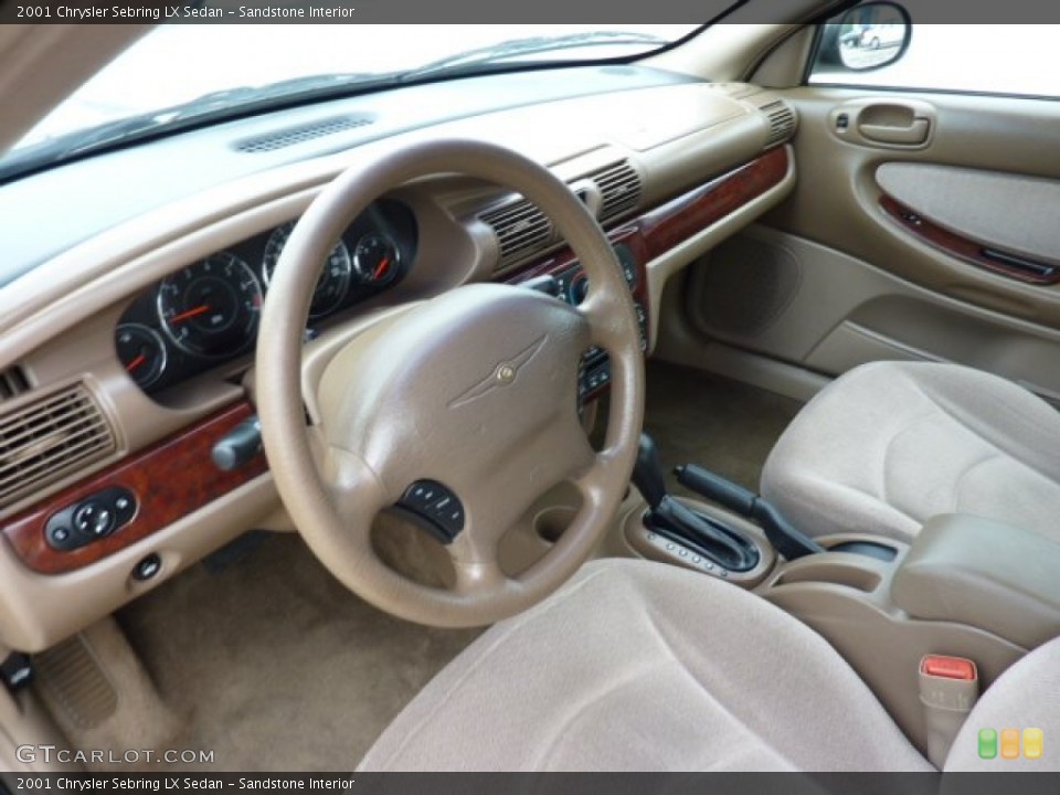 Sandstone Interior Photo for the 2001 Chrysler Sebring LX Sedan #50403727