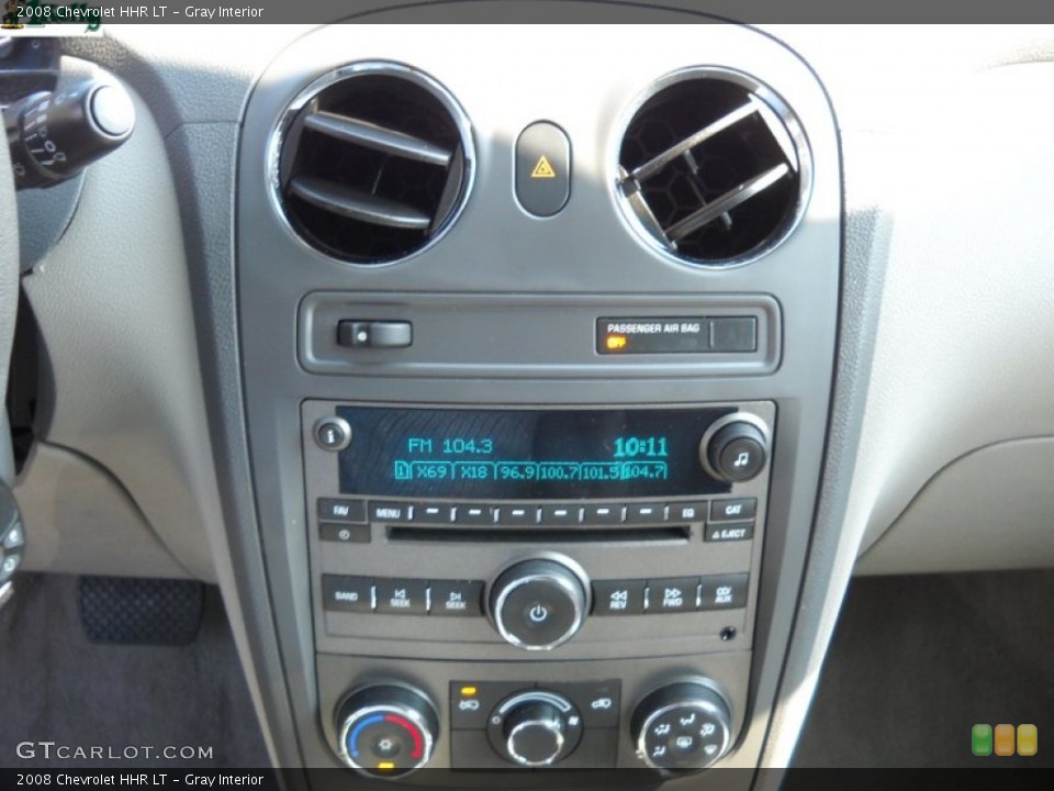 Gray Interior Controls for the 2008 Chevrolet HHR LT #50403997