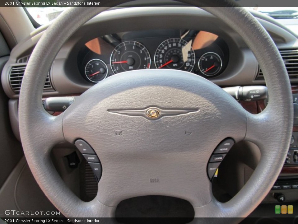 Sandstone Interior Steering Wheel for the 2001 Chrysler Sebring LX Sedan #50404006