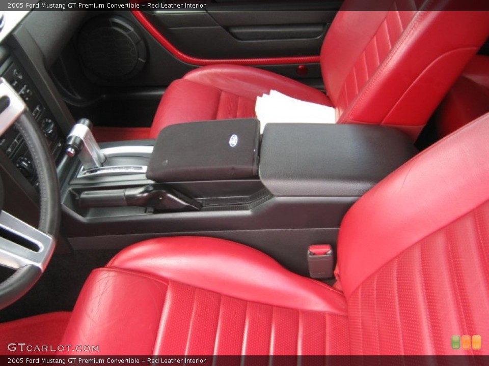 Red Leather Interior Photo for the 2005 Ford Mustang GT Premium Convertible #50405131