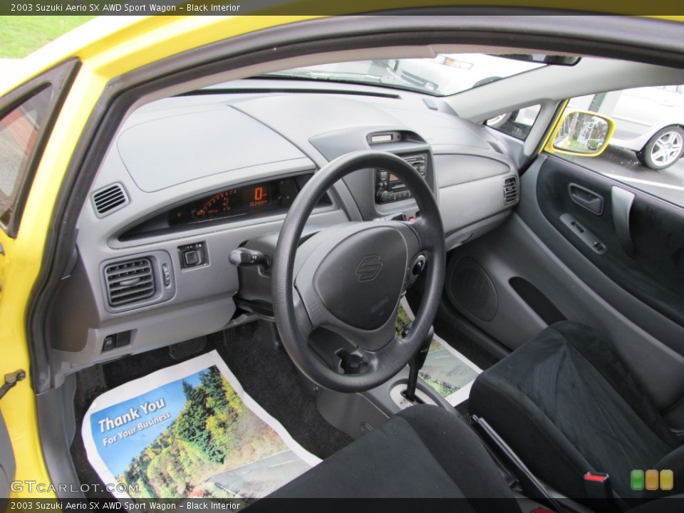 Black Interior Photo for the 2003 Suzuki Aerio SX AWD Sport Wagon #50406262