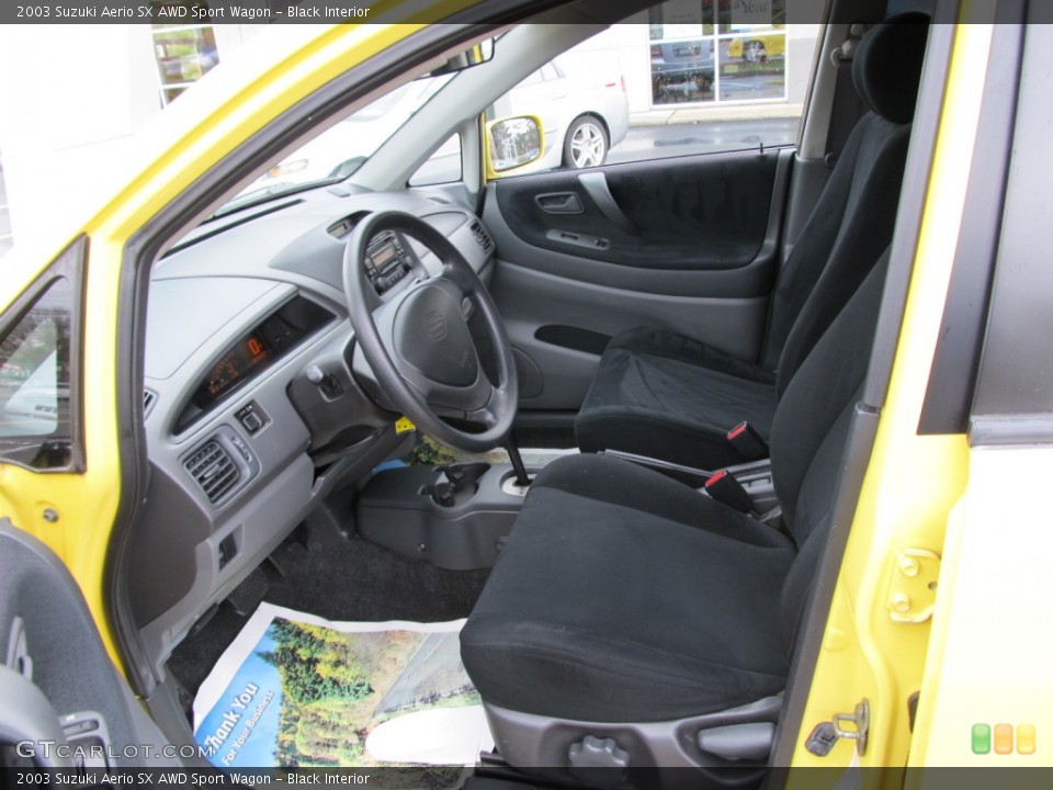 Black Interior Photo for the 2003 Suzuki Aerio SX AWD Sport Wagon #50406397