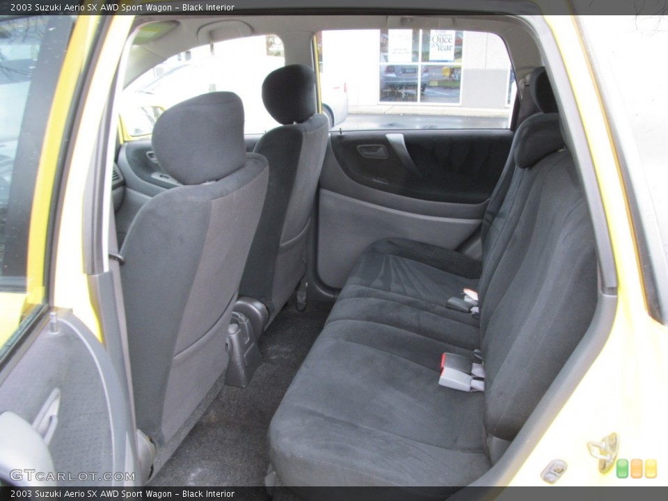 Black Interior Photo for the 2003 Suzuki Aerio SX AWD Sport Wagon #50406415